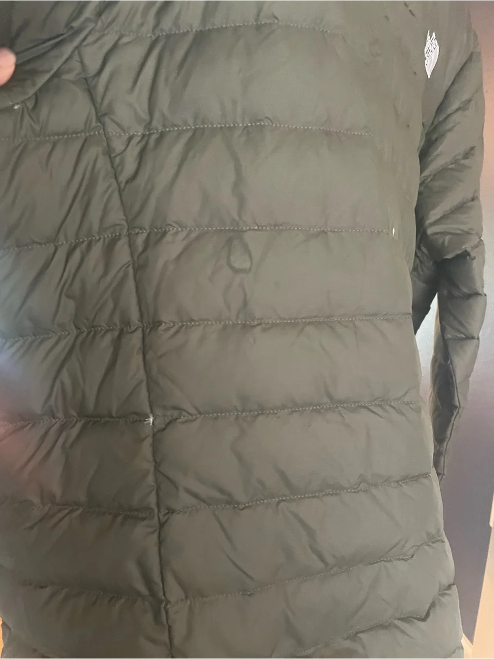 The North Face Men's Olive Puffer Jacket down ski outdoors winter coat XL EUC!